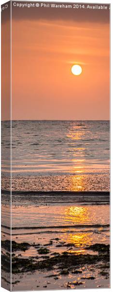  Studland Sunrise Canvas Print by Phil Wareham