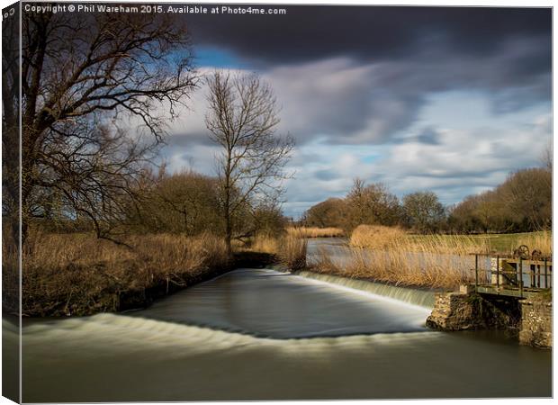 The Mill Pond Canvas Print by Phil Wareham