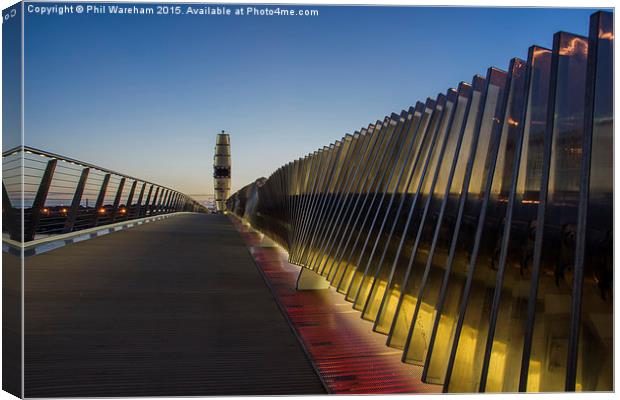  Twin Sails Bridge Poole Canvas Print by Phil Wareham