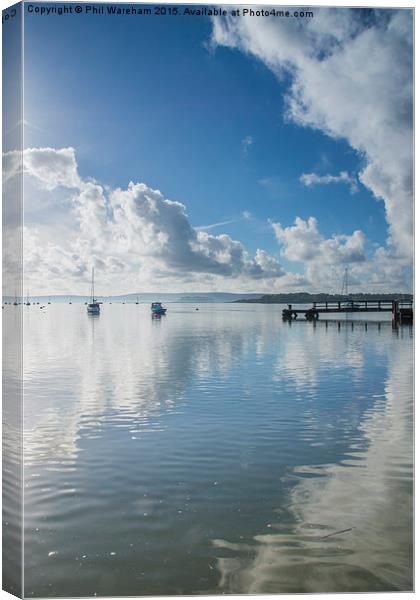  Rockley Reflections Canvas Print by Phil Wareham