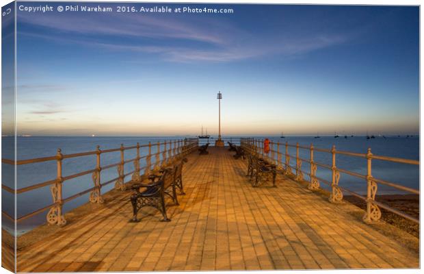 On the Banjo at Swanage Canvas Print by Phil Wareham