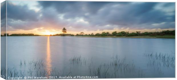 Sunset at Andrews Mare Canvas Print by Phil Wareham