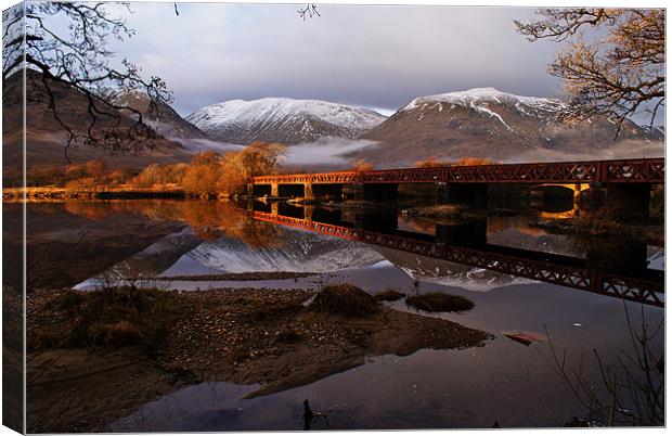 Bridge Across Loch Awe Canvas Print by James MacRae