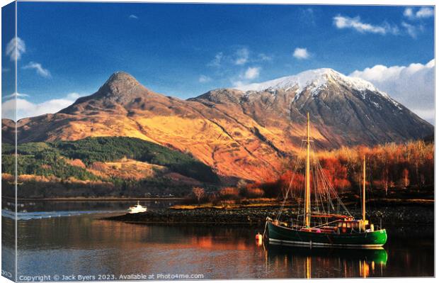 The Pap of Glencoe  Canvas Print by Jack Byers