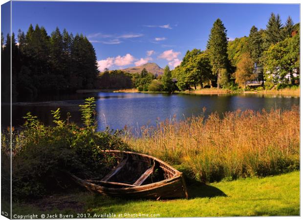 Ben Lomond across Loch Ard Canvas Print by Jack Byers