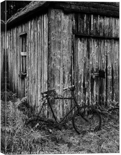 Bike Shed Canvas Print by Jack Byers