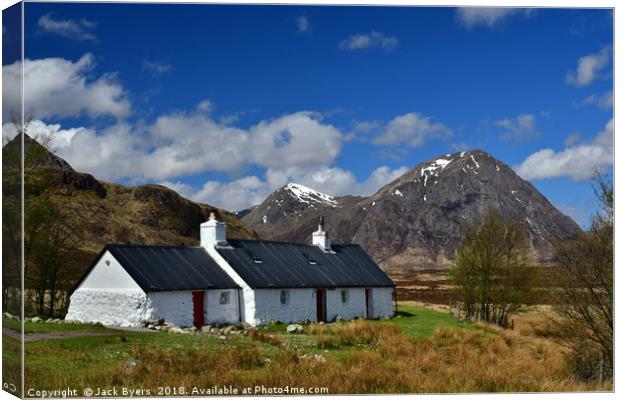 The Buachaille in Spring Canvas Print by Jack Byers