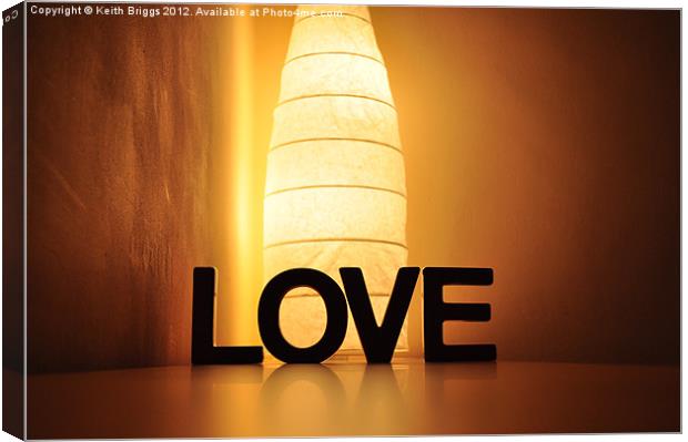 Love Light Canvas Print by Keith Briggs