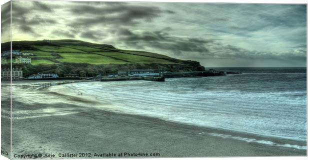 Port Erin Beach Canvas Print by Julie  Chambers