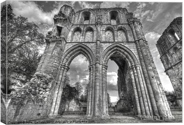 ROCHE ABBEY Canvas Print by Julie  Chambers