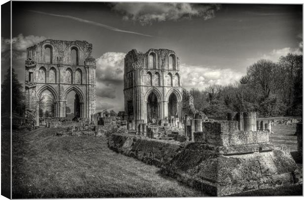 ROCHE ABBEY Canvas Print by Julie  Chambers