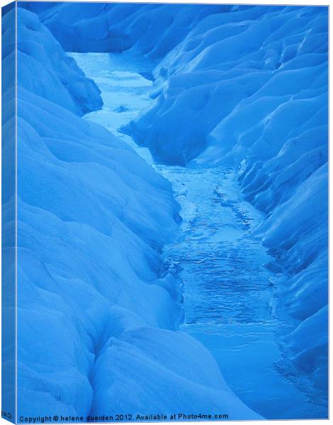 Ice Stream Canvas Print by helene duerden