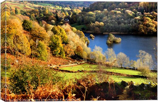 Autumn At Rydal Water Canvas Print by Donald Parsons