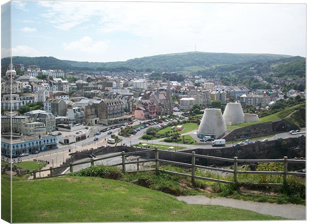 Ilfracombe Town Canvas Print by Jake Canada