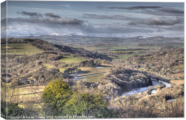 The Wye Valley Canvas Print by David Tinsley