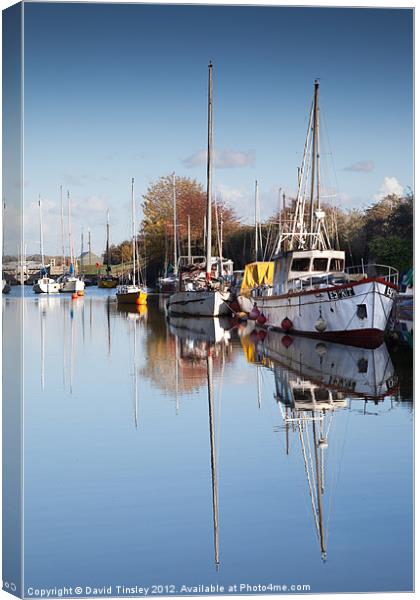 Lydney Harbour Canvas Print by David Tinsley
