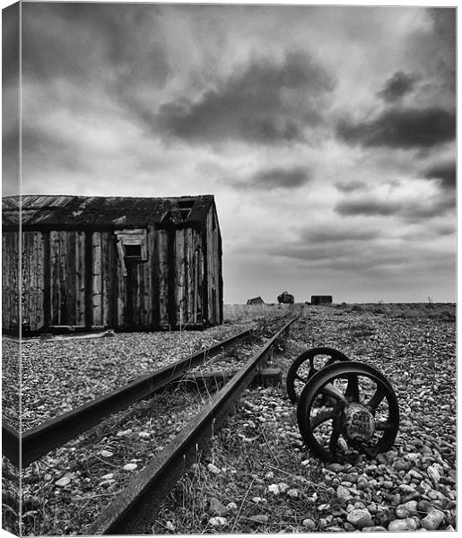 Track to Nowhere Canvas Print by mark Worsfold