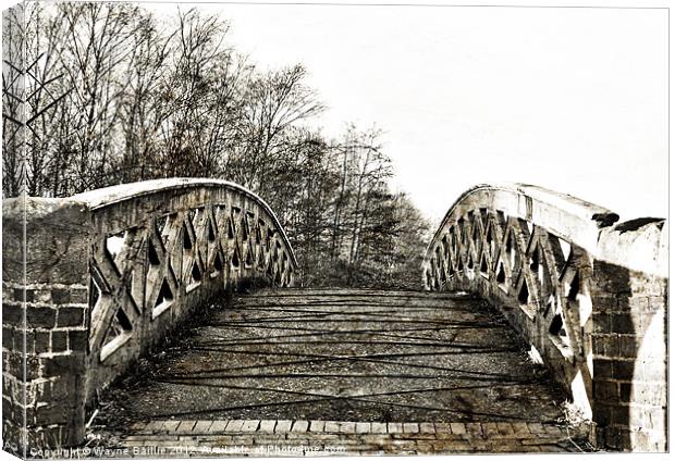 Bridge to.......? Canvas Print by Wayne Baillie