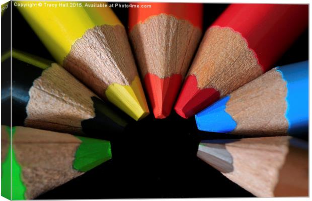  Pencil Fun Color. Canvas Print by Tracy Hall