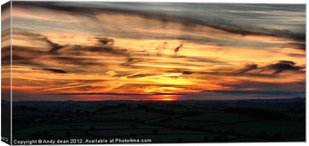 Late summer skies Canvas Print by Andy dean