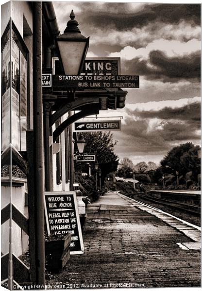 At the station Canvas Print by Andy dean