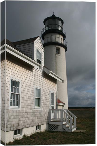 Cape Cod Light, Maine Canvas Print by peter thomas