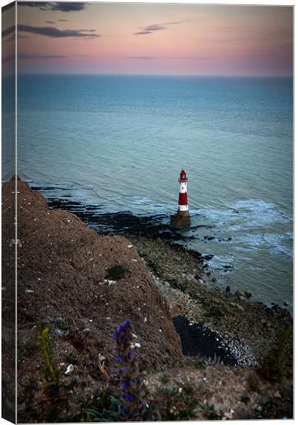 Beachy Head Sunset Canvas Print by Malcolm Wood