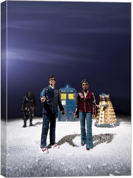 Doctor Who Figures Canvas Print by Malcolm Wood