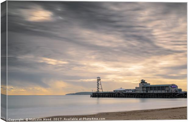 Bournemouth Pier Canvas Print by Malcolm Wood