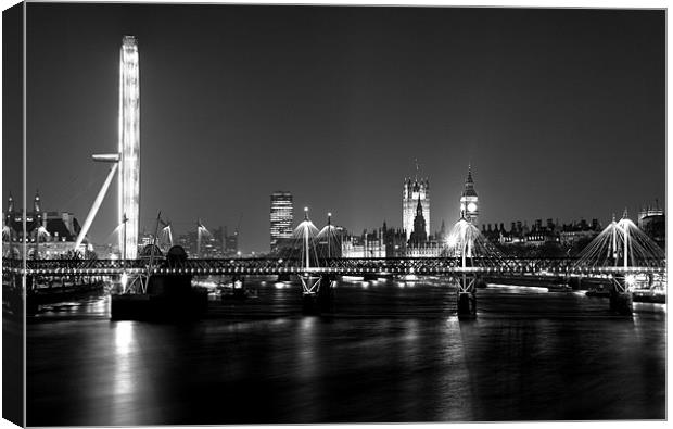 London at Night Canvas Print by Alastair Gentles