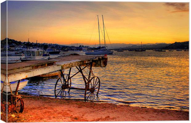 Teignmouth sunset Canvas Print by kevin wise