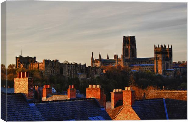 Durham roof tops Canvas Print by kevin wise