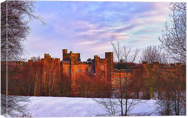 Brancepeth Castle Canvas Print by kevin wise