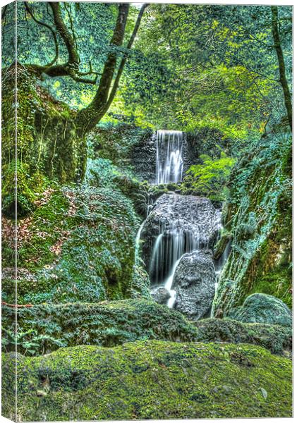 Canonteign Falls Canvas Print by kevin wise