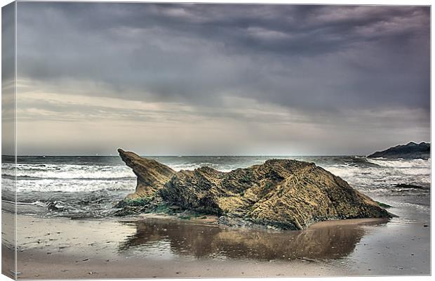 Man Sands Rock Canvas Print by kevin wise