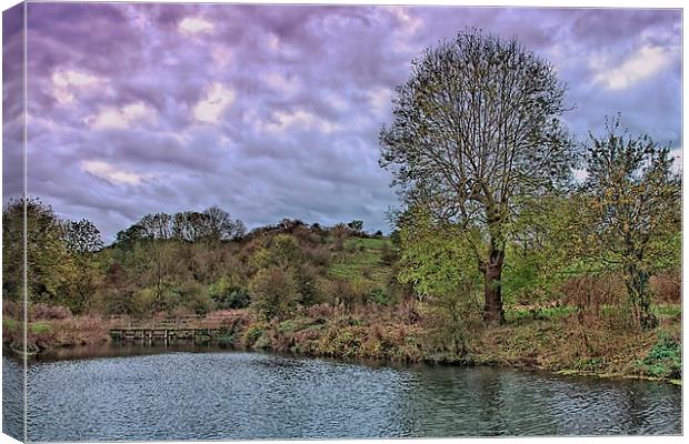  Wharram Percy fish pond Canvas Print by kevin wise