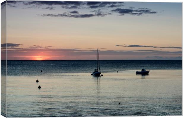  Babbacombe boats Canvas Print by kevin wise