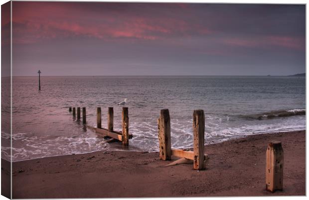   Groyne 2                                   Canvas Print by kevin wise