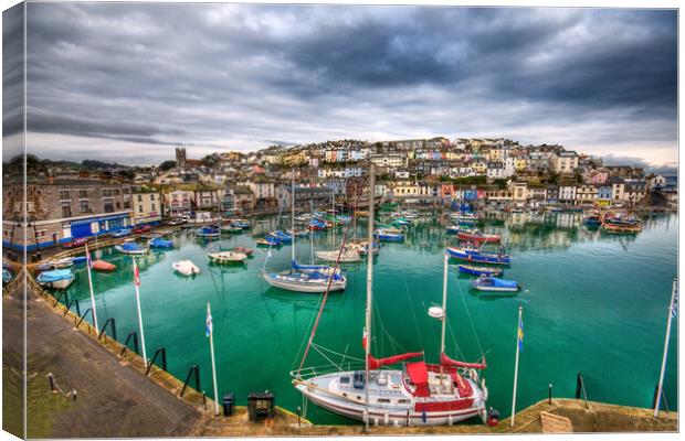 Colours of Brixham Canvas Print by kevin wise