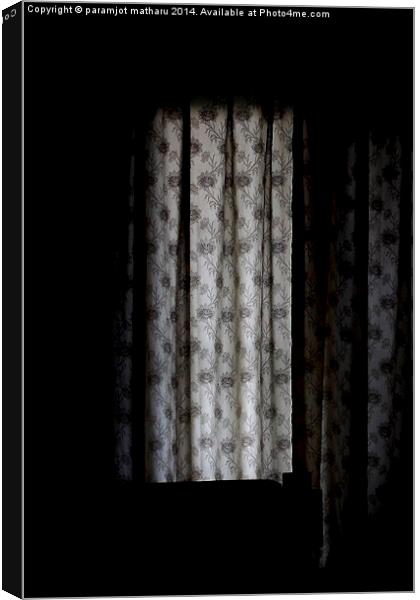 Curtains Canvas Print by paramjot matharu