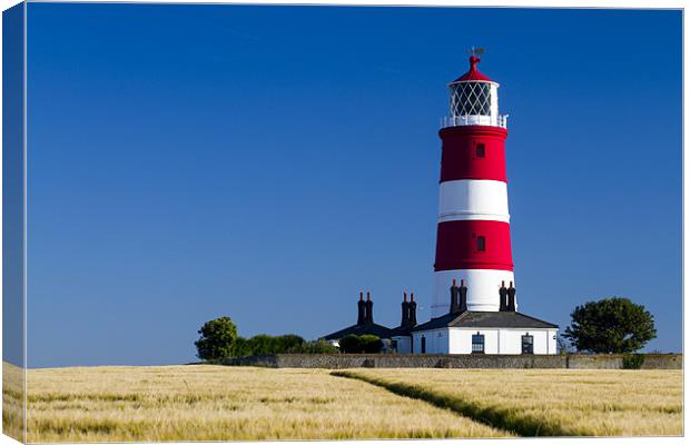 Happisburg Lighthouse Canvas Print by Adam Duffield