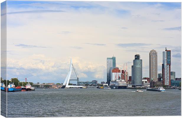 Rotterdam Seaport Panorama Canvas Print by Ankor Light