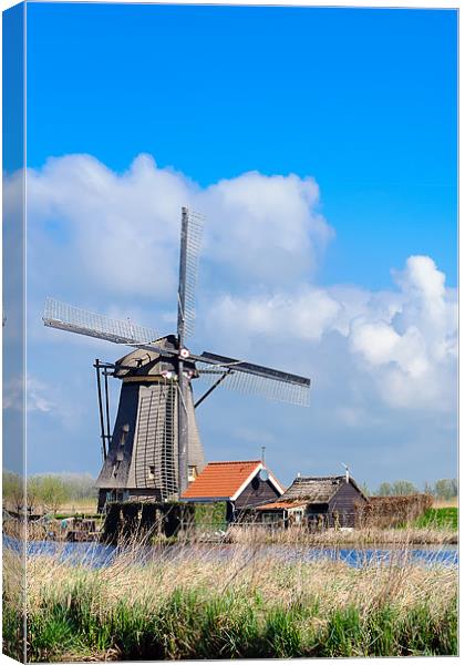 Dutch Windmill Canvas Print by Ankor Light