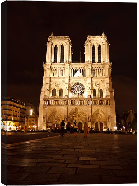 Notre Dame de Paris Canvas Print by Ankor Light
