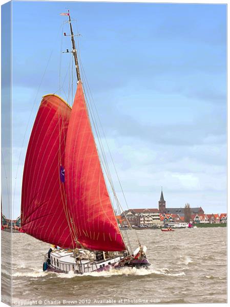 sailboat at sea Canvas Print by Ankor Light