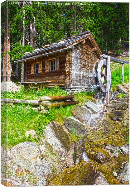 Mountain forest house Canvas Print by Ankor Light