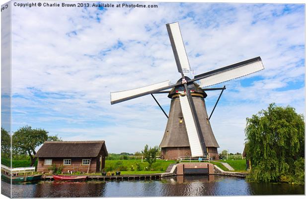 Dutch Windmill Canvas Print by Ankor Light