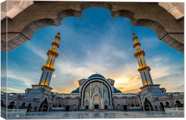 Federal Territory Mosque Canvas Print by Ankor Light