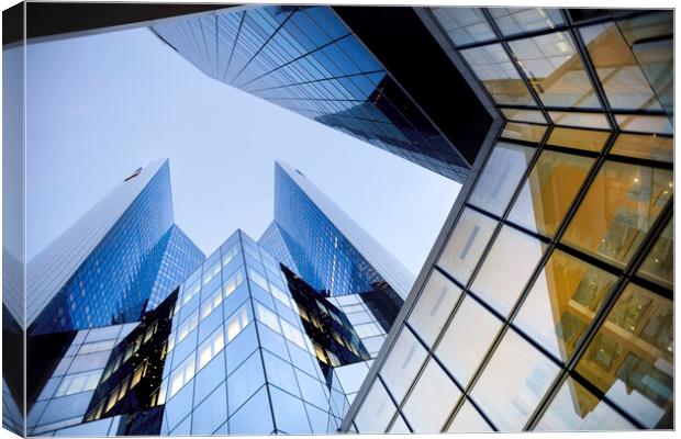 Corporate glass buildings Canvas Print by Ankor Light