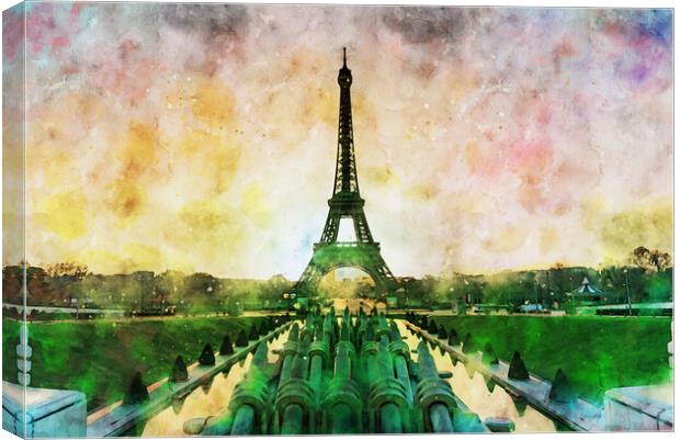 Eiffel tower Canvas Print by Ankor Light